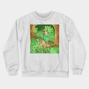 Forest Deer Crewneck Sweatshirt